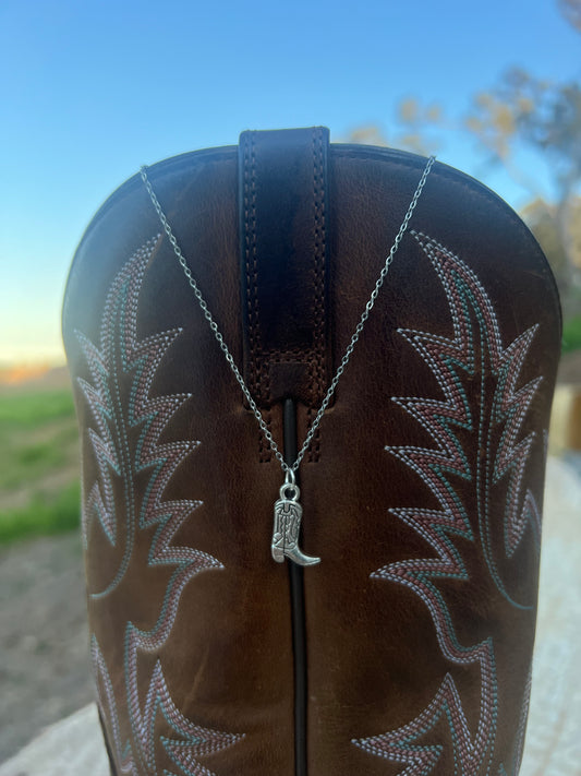 Cowgirl Boot Necklace